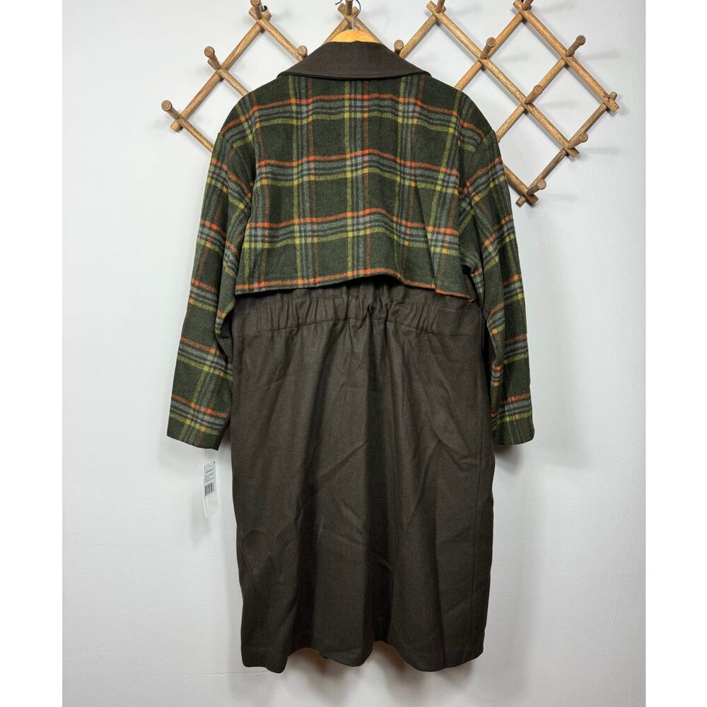 New Bernardo Double Breasted Mixed Media Wool Blend Coat Women's Size XXL - Picture 5 of 9